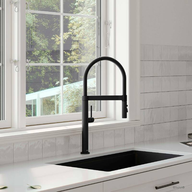 STYLISH Stainless Steel Single Handle Pull Out Dual Mode Kitchen Sink Faucet