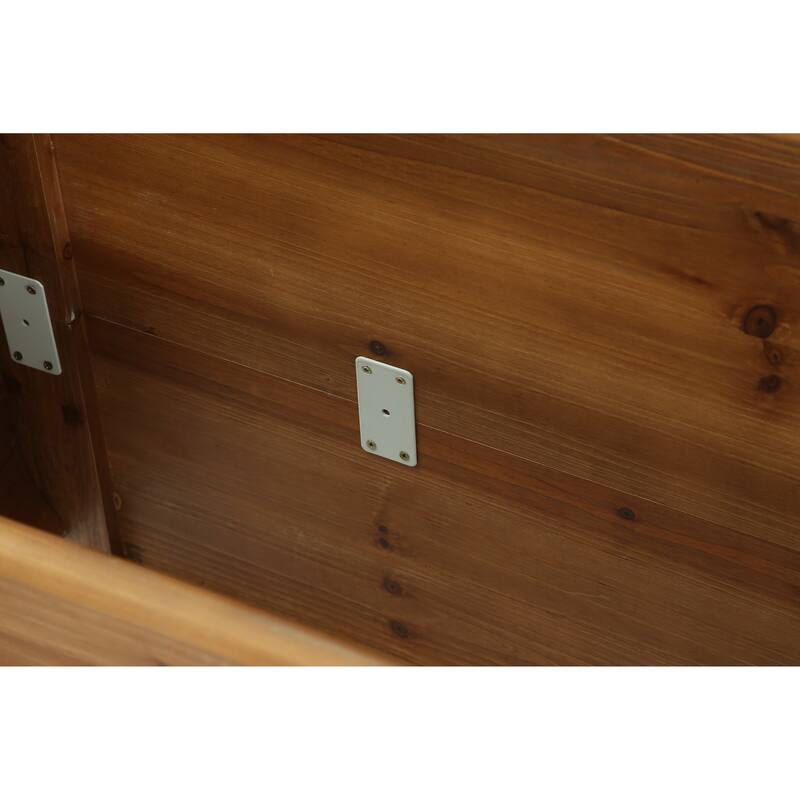 2 Tier Farmhouse Solid Wood Coffee Table for Living Room