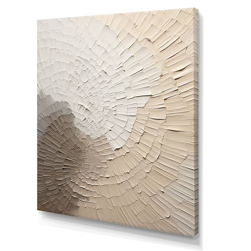 Designart "Graceful Minimalism Beige Muted Art" Raywall Art