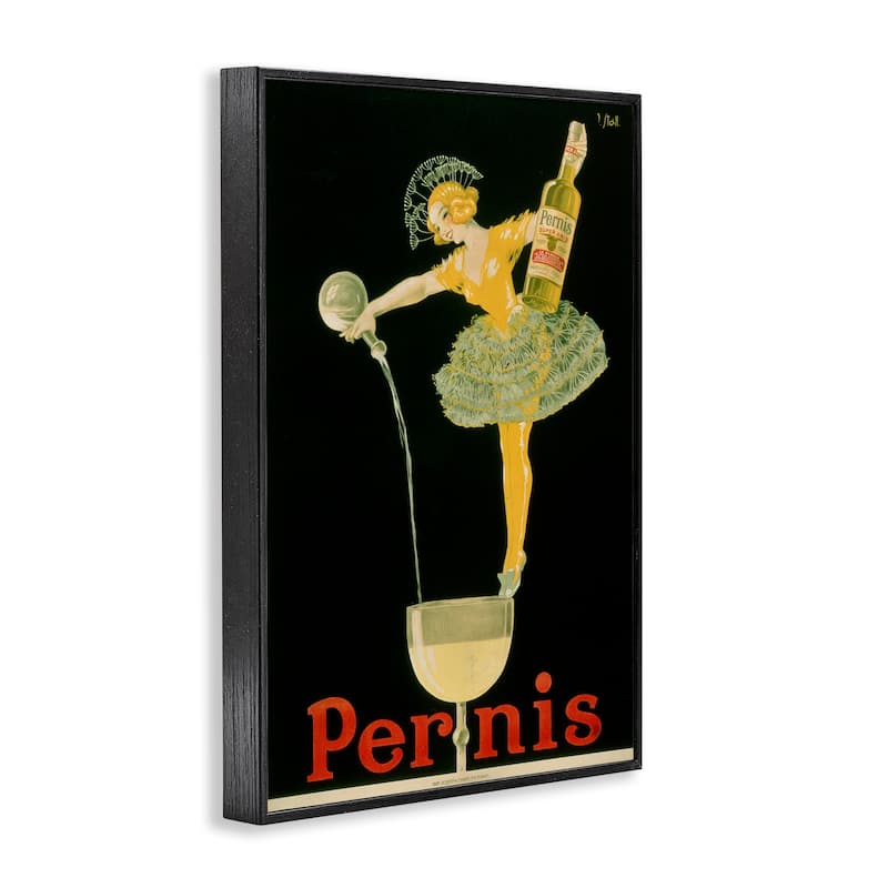 Stupell Vintage Pernis Wine Pour Framed Giclee Art Design By Marcus Jules