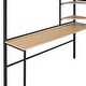 preview thumbnail 14 of 28, Full Loft Metal Bed with Desk Stool, Shelves and Cabinet Underneath