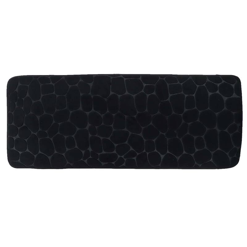 Memory Foam Runner Bath Mat Pebble Design 48x18