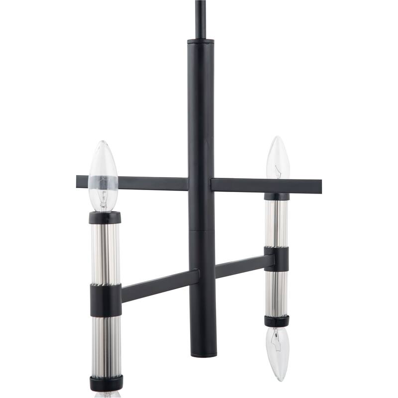 Brio Lighting Atollo Mdern Black 8 Light Chandelier
