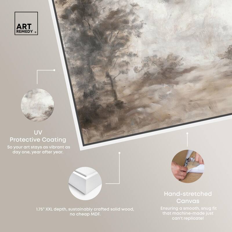 Veiled in Fog Canvas by Art Remedy