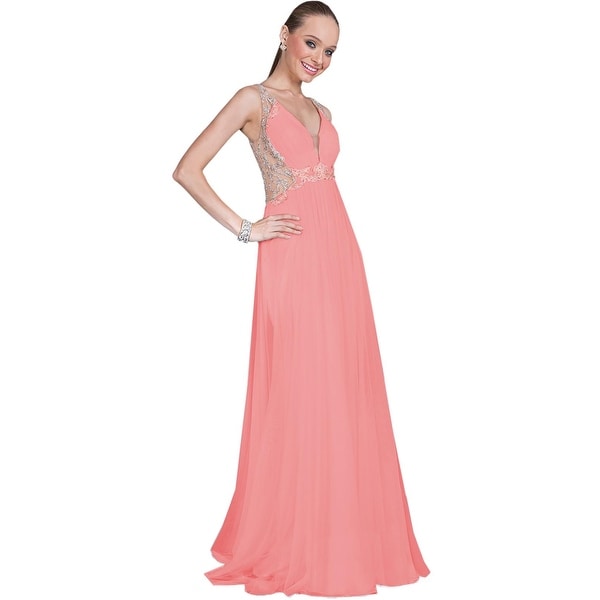 Terani Couture Prom Cut-Out Evening Dress