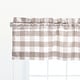 preview thumbnail 15 of 20, Franklin Check Cotton Window Curtain Valance Set of 2 - 15.5 x 72