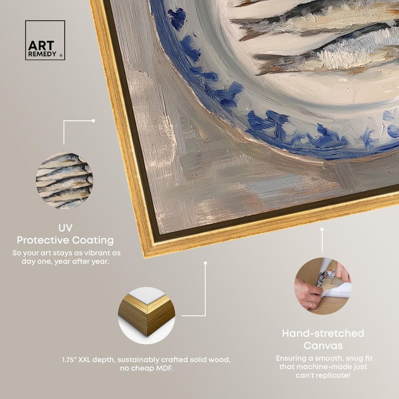 Sardines Still Life Canvas by Art Remedy