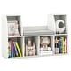 preview thumbnail 1 of 8, Gymax 40''Kids Bookshelf w/Reading Nook 6 Storage Cubbies & Seat White