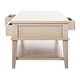preview thumbnail 6 of 10, SAFAVIEH Manelin White Washed Coffee Table With Storage Drawers - 54" W x 23.6" D x 19.3" H