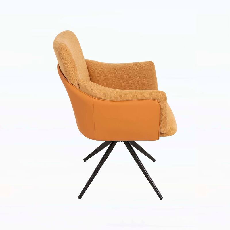 360° Swivel Home Office and Dining Chairs Set of 2,Metal Base,Comfortable for Living Room,Bedroom,Study,and Dining Room