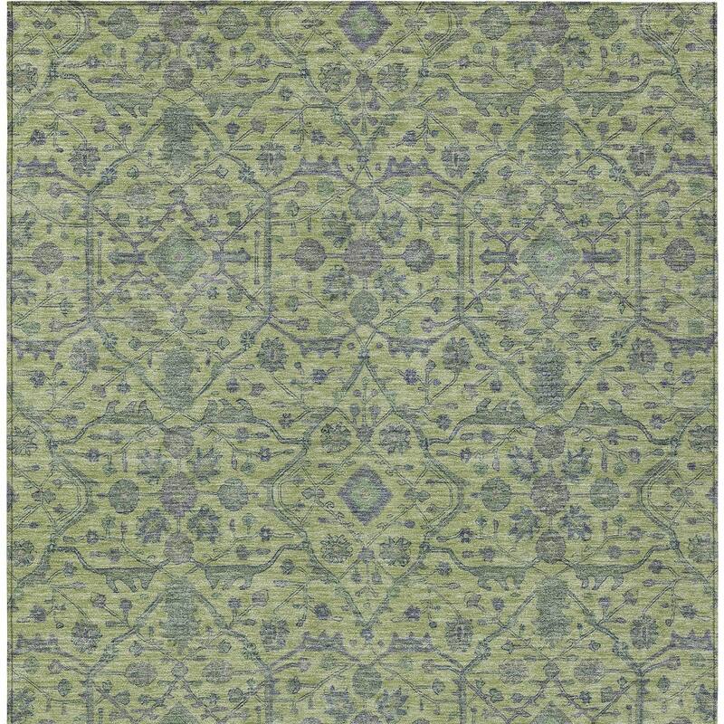HomeRoots Floral Transitional Rectangle Outdoor Rug