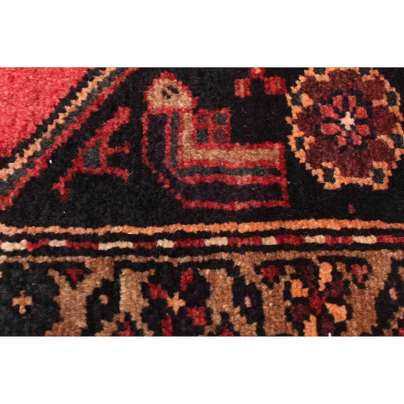 ECARPETGALLERY Hand-knotted Andelz Red Wool Rug - 4'6 x 6'9