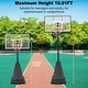 preview thumbnail 14 of 13, Portable Adjustable Basketball Hoop with Shatterproof Backboard