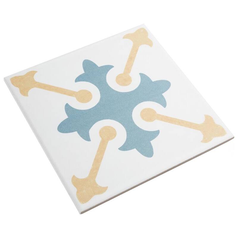 Merola Tile Revival Spectrum 7-3/4" x 7-3/4" Ceramic Floor and Wall Tile