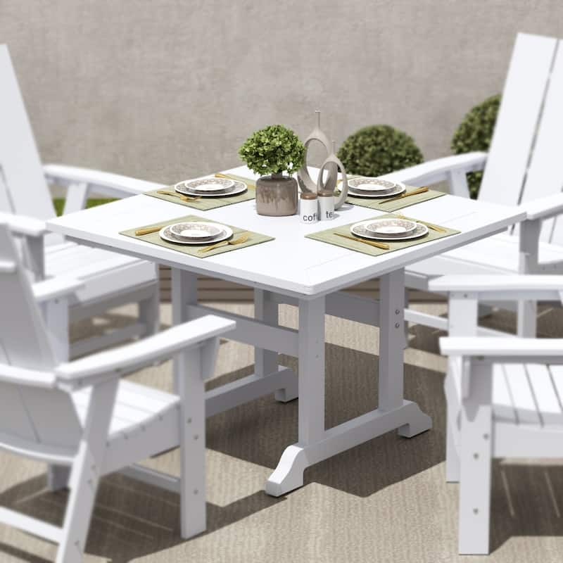 Laguna Hdpe All Weather Outdoor Patio 43" Square Dining Table