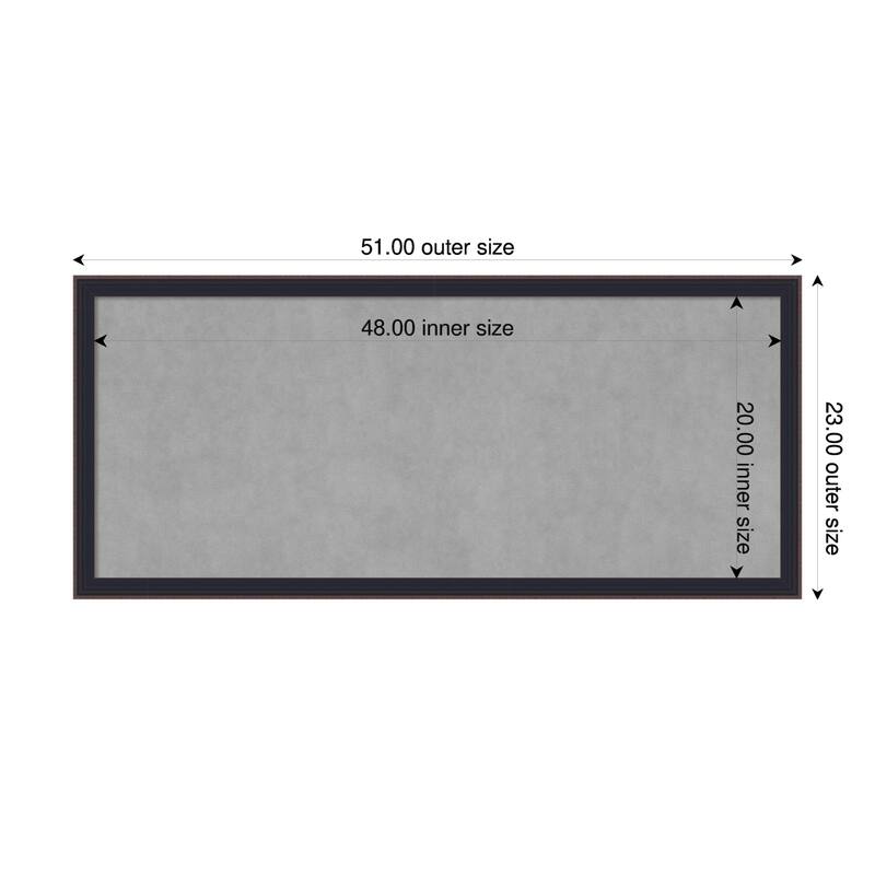 Amanti Art Havana Black Bronze Framed - 51 x 23 in