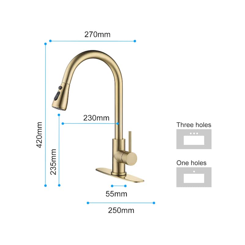 Single Handle Pull out Kitchen Faucet