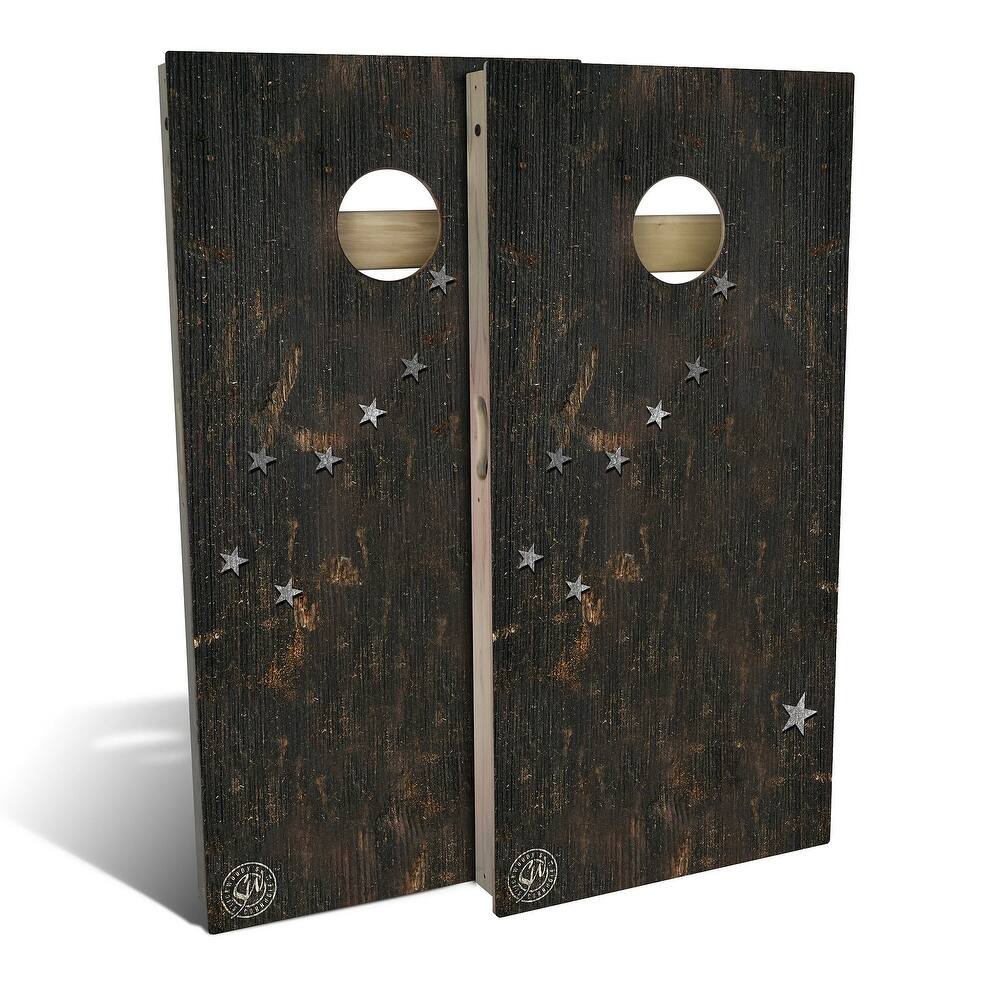 Alaska Flag Vintage Outdoor Cornhole Board Set