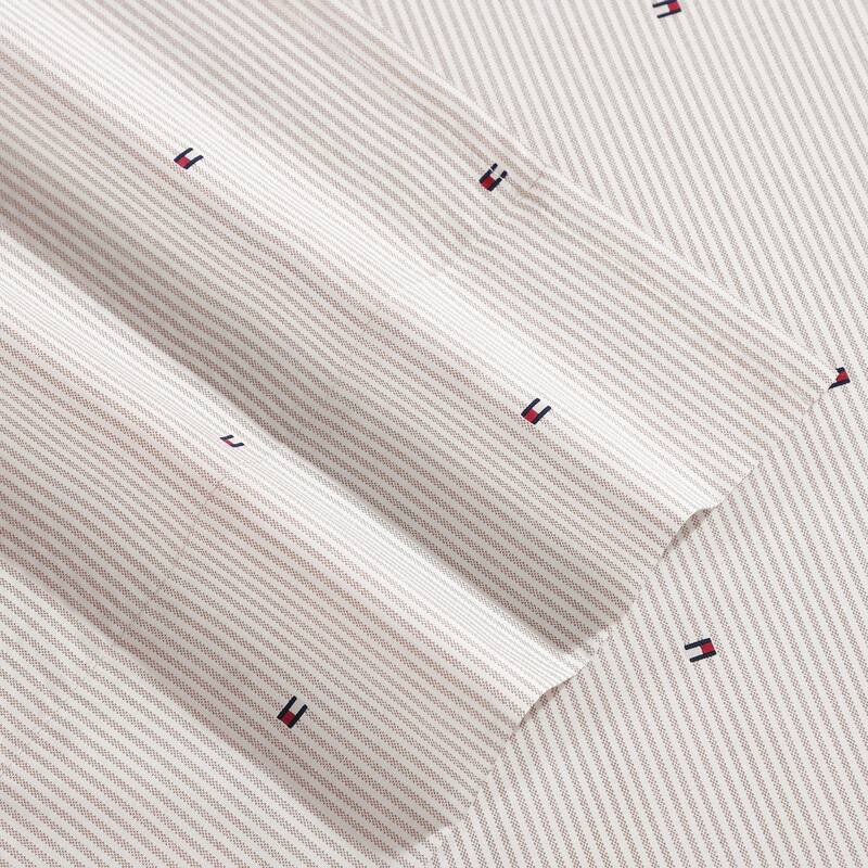 Tommy Hilfiger Printed Cotton Percale Sheet Set