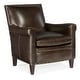 preview thumbnail 1 of 1, Hooker Furniture Jilian 31" Wide Aniline Top Grain Leather Upholstered Natchez Brown