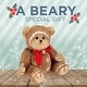 preview thumbnail 2 of 1, Bearington Gingerbeary 10" Holiday Teddy Bear in Gingerbread Man Suit - Perfect for Christmas