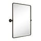 preview thumbnail 124 of 157, TEHOME Woodvale Rectangle Vertical Metal Wall Mirrors