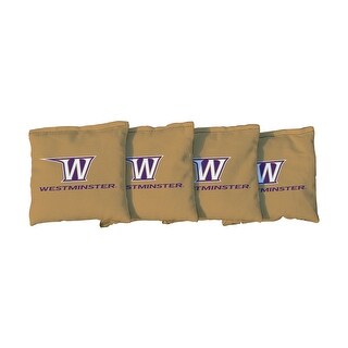 Westminster College Girffins Gold Cornhole Bags