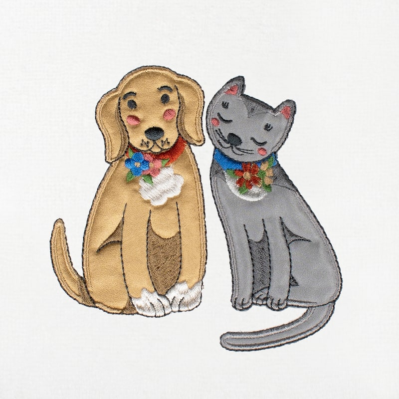 Authentic Hotel and Spa Spring Dog & Cat Turkish Cotton Hand Towels (Set of 2)