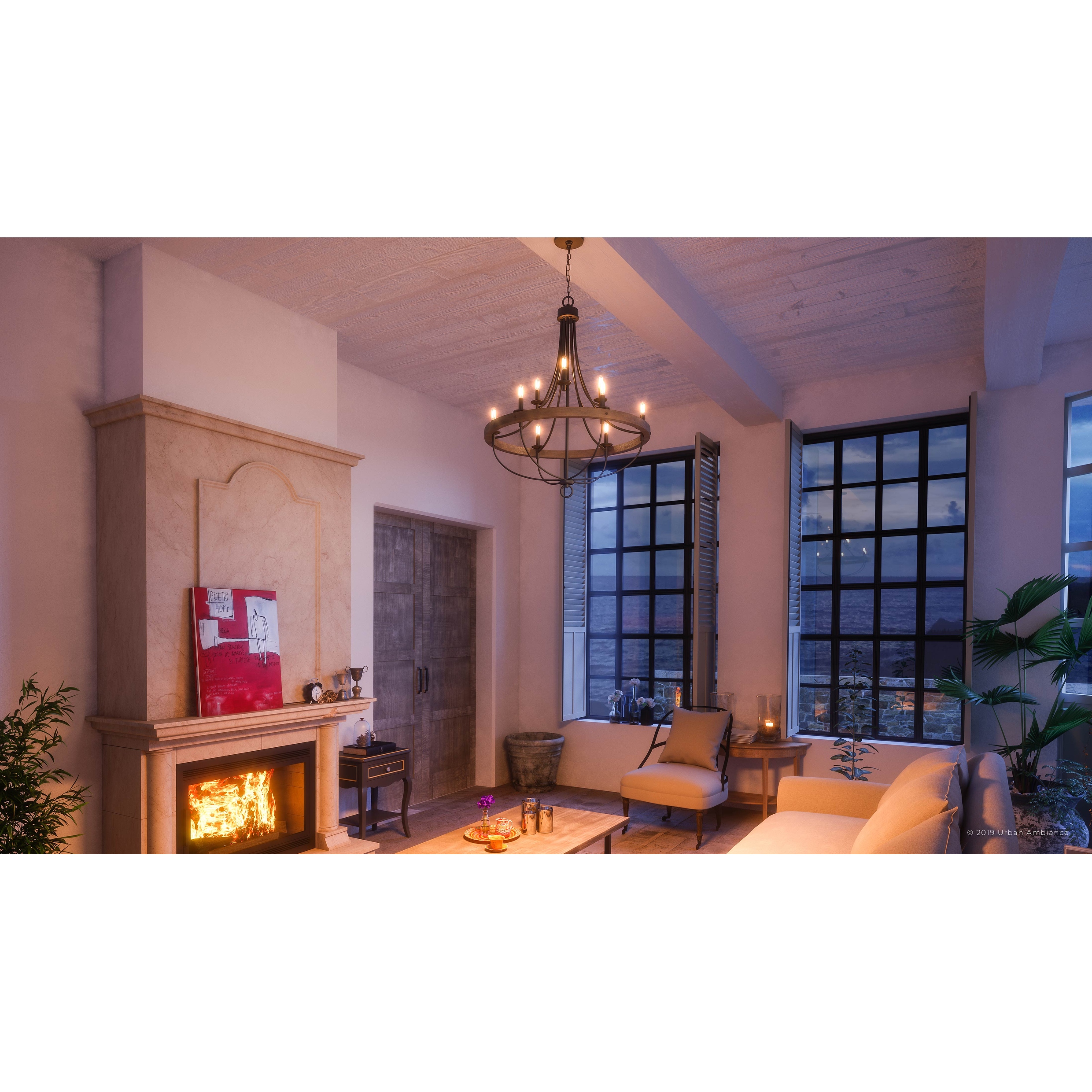 Urban ambiance luxury farmhouse hot sale chandelier rustic style