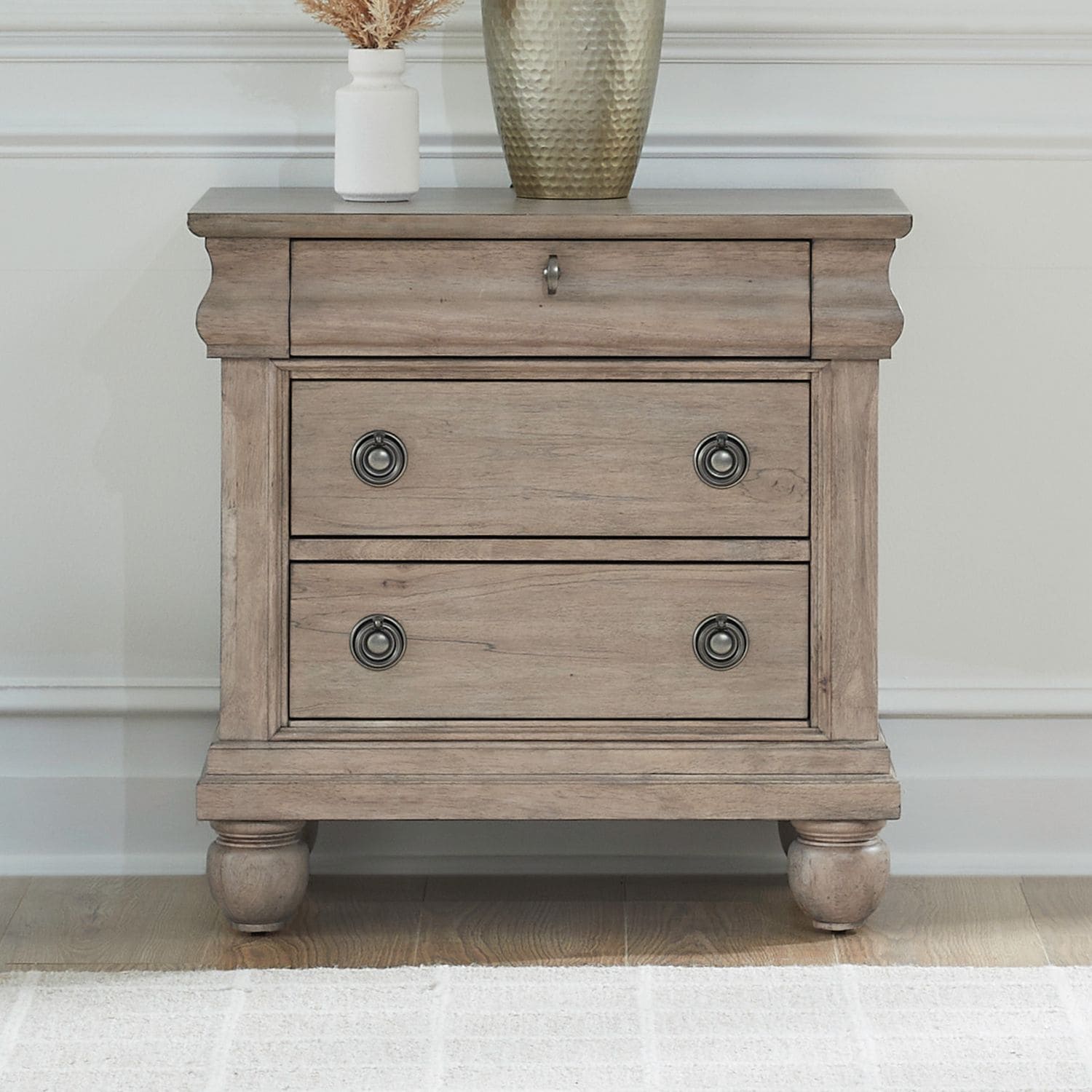 Liberty Furniture Rustic Traditions Set of 2 Nighstands with Drawers