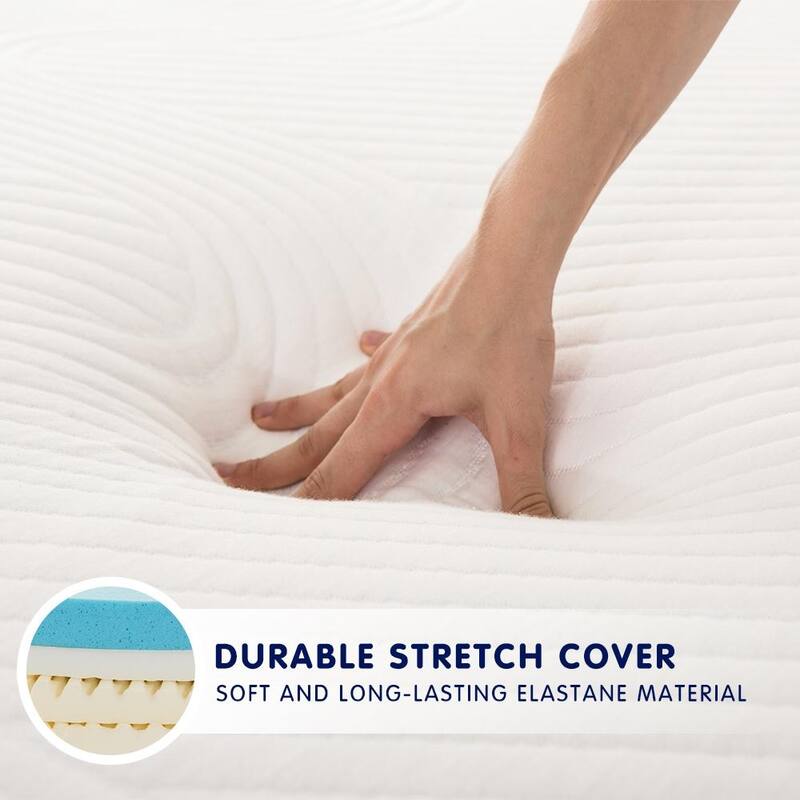 Subrtex 12-inch Gel-Infused Memory Foam Bed Mattress With Cover