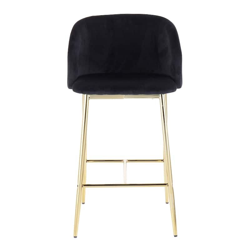 Silver Orchid Harding Velvet Counter Stool (Set of 2)