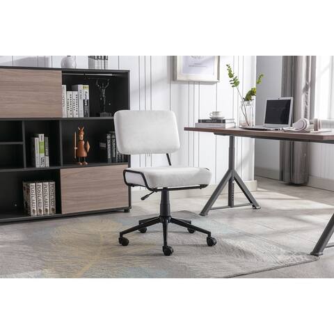 Corduroy Desk Chair Task Chair Home Office Chair Adjustable Height - 19.68" x 24.40" x 35.43"