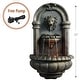 preview thumbnail 3 of 1, Teamson Home - Outdoor Royal Lion Head Wallfall Fountain w/ LED Light