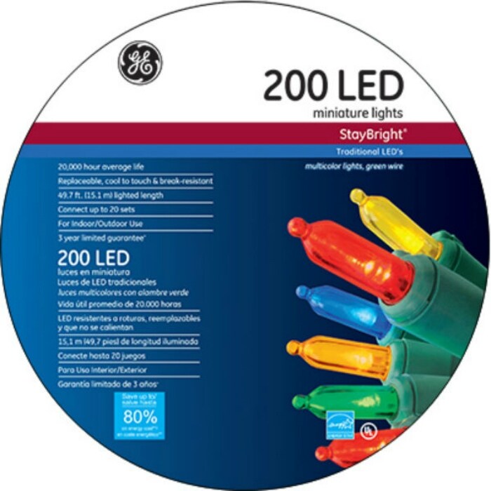 Ge led dual color miniature lights hot sale