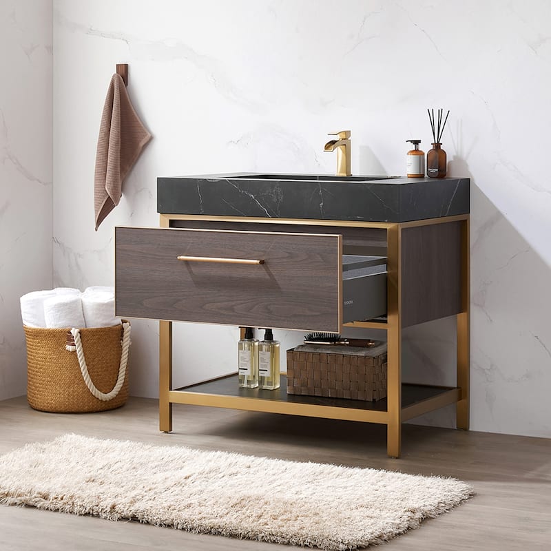 Segovia Bath Vanity with Sintered Stone Top