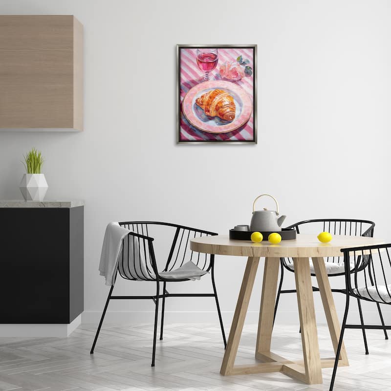 Stupell Pastel Brunch Meal Framed Floater Canvas Wall Art Design By Lil' Rue