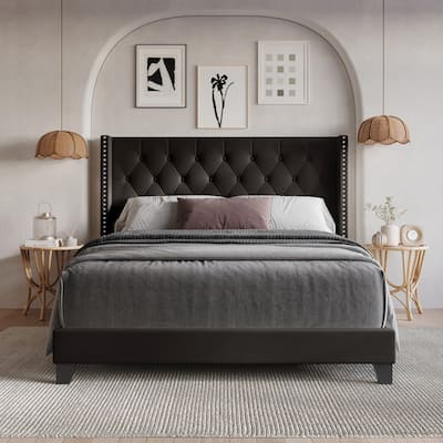 Homer Tufted Upholstered Panel Bed