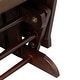 preview thumbnail 5 of 7, Polyester Nursery Glider Rocker with Ottoman - Brown Wood Base and Thick Padded Seat