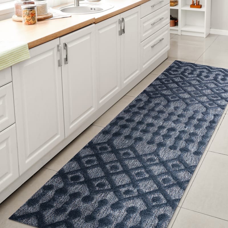 JONATHAN Y Portmany Moroccan Diamond Indoor/Outdoor Area Rug