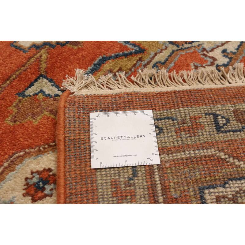 ECARPETGALLERY Hand-knotted Jules Sultane Dark Copper Wool Rug - 7'11 x 11'0
