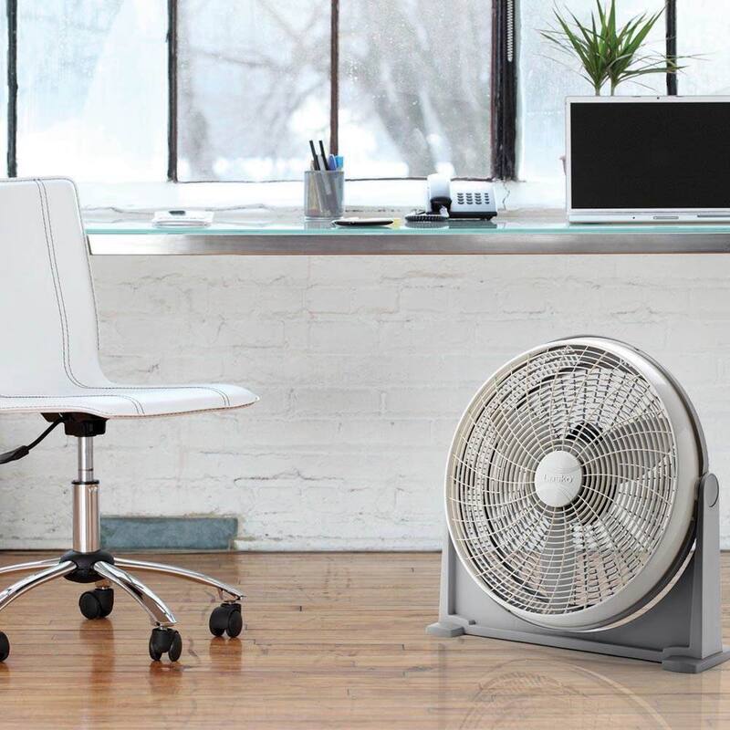 Lasko 20 Inch 3 Speed Portable Air Circulator Fan w/ Optional Wall Mount, Gray - 7.7