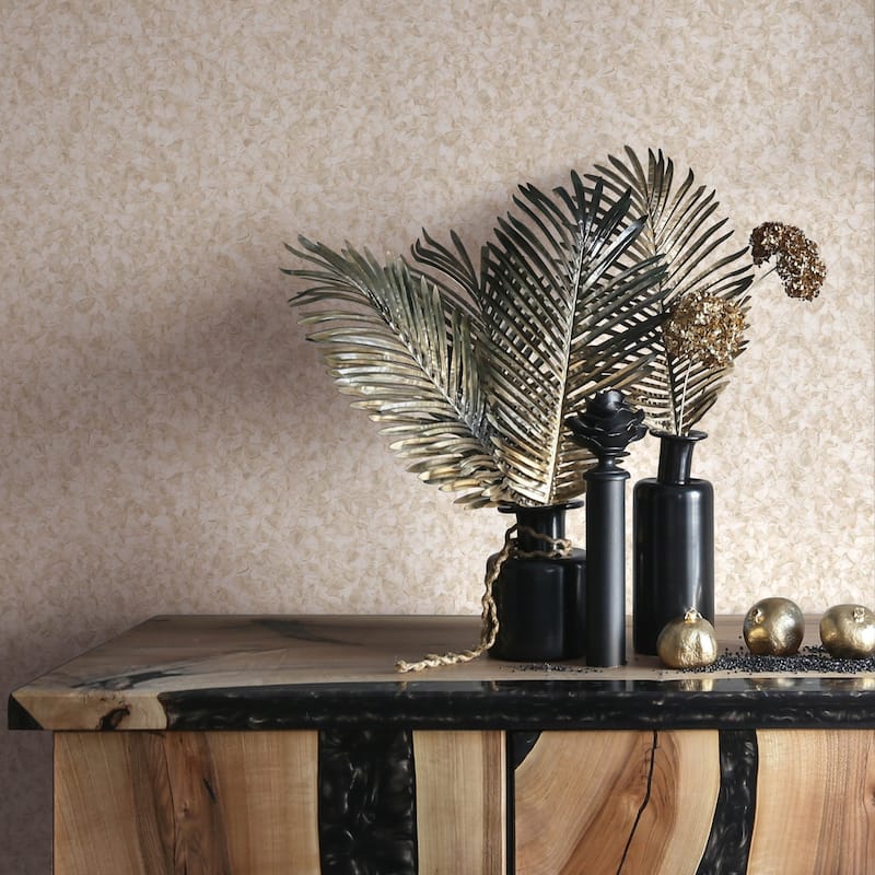 Galerie Wallcoverings Earth Collection Textured Feathers Sheen Wallpaper Roll - 33 feet long x 27.5 inches wide