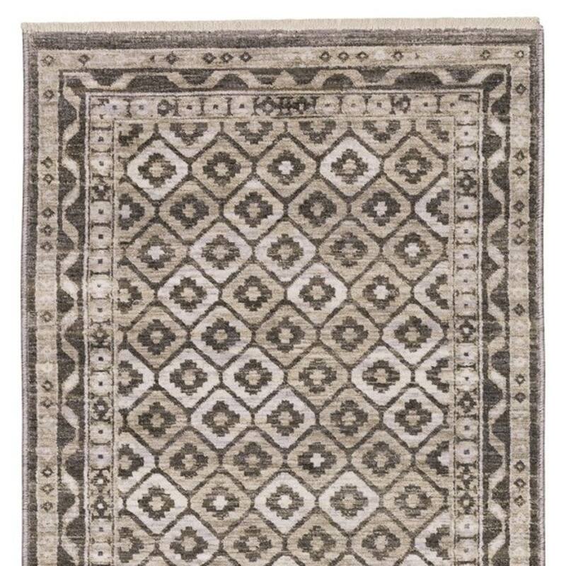 HomeRootsDiamond Traditional Rectangle Area Rug