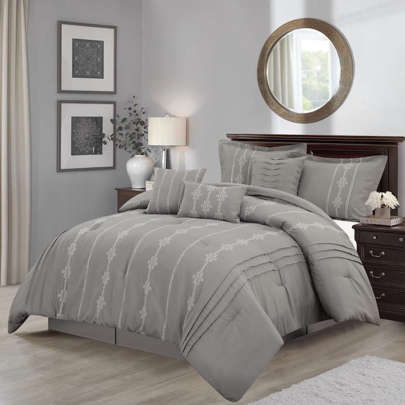Nanshing Kiana Embroidered 7 Piece Comforter Set