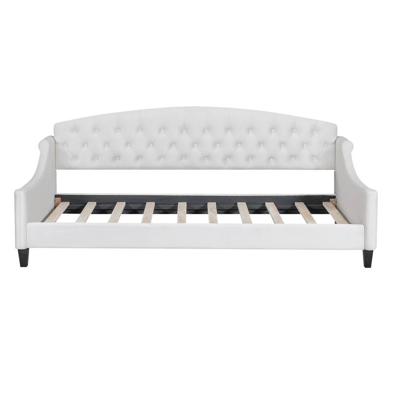 Twin Size Modern Luxury Tufted Button Daybed