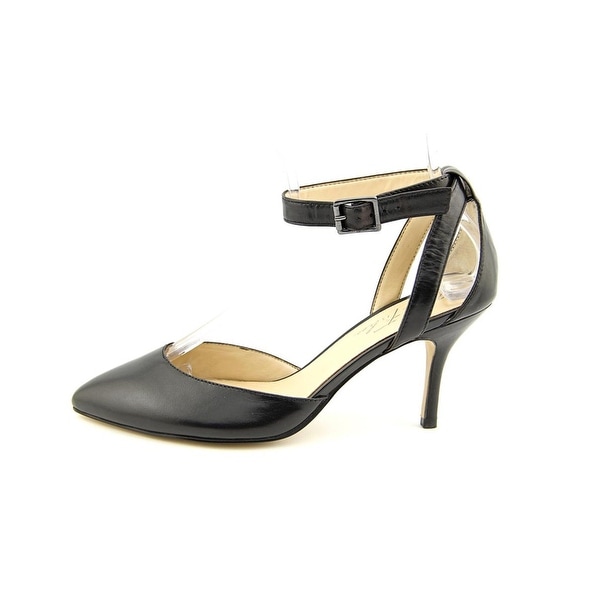 Marc Fisher Womens HIEN Leather Pointed Toe Ankle Strap D-orsay Pumps