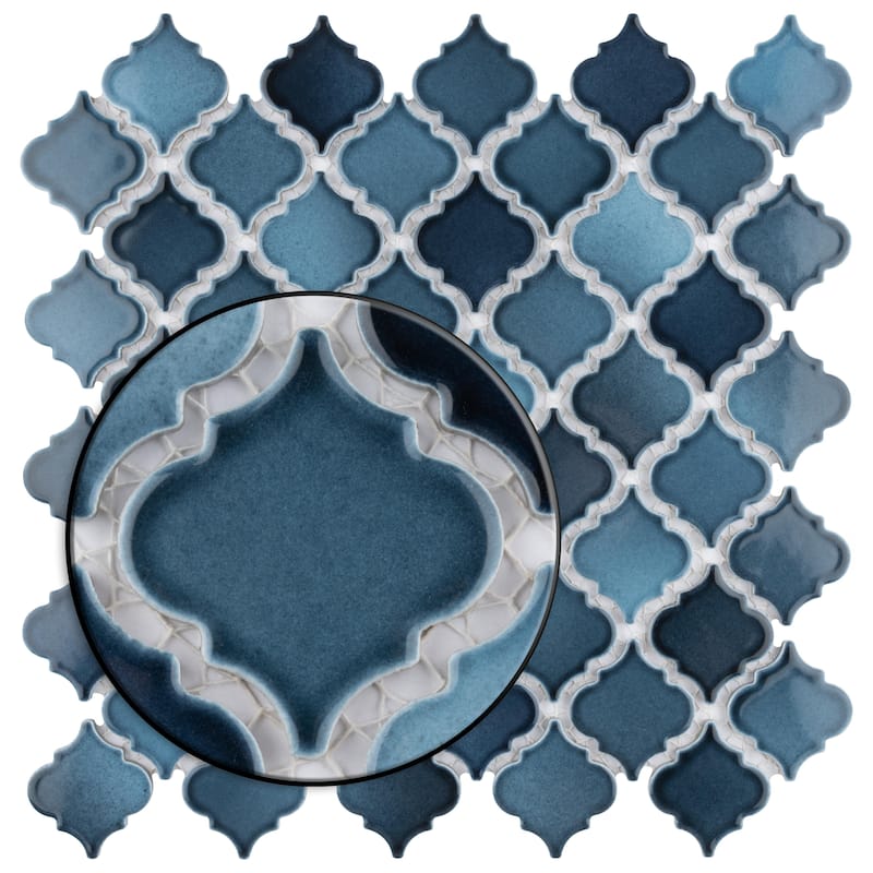 Merola Tile Hudson Tangier Glacier 12-3/8" x 12-3/8" Porcelain Floor and Wall Tile