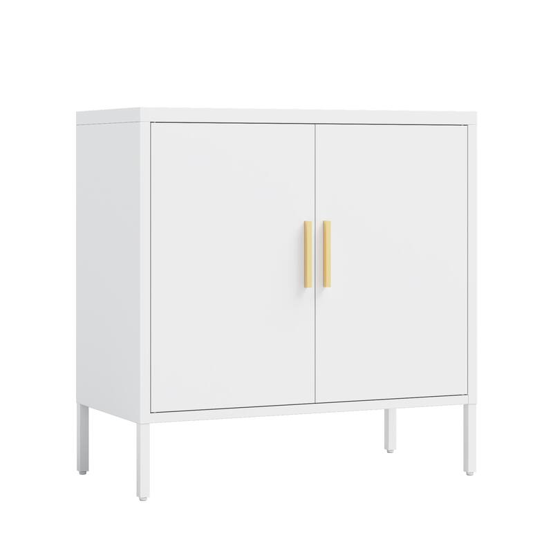 Metal Storage Cabinet with Doors and Adjustable Shelves, Steel Garage Storage Cabinet, Metal File Cabinet
