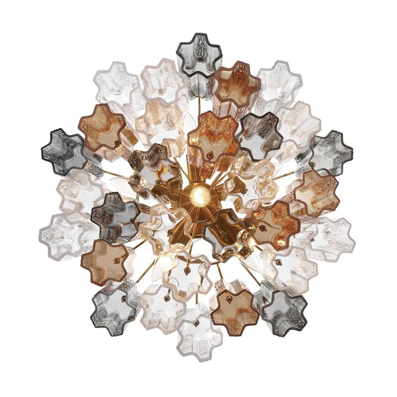 Crystorama Lighting Group ADD-306-AU Addis 6 Light 20" Wide Waterfall